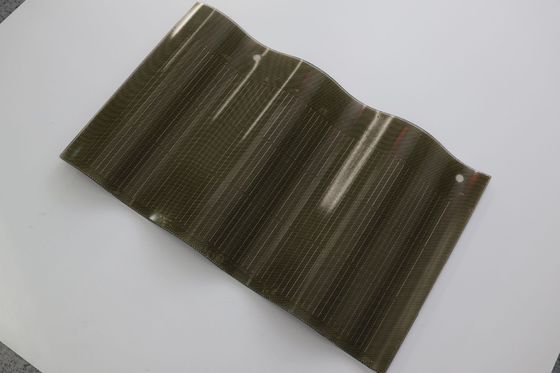 50W 구부러진 타일 BIPV 태양 전지 패널 빨간 광전지 타일 CE 인증 및 구부러진 디자인