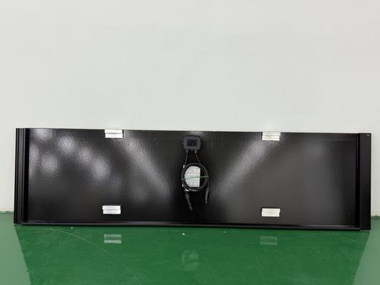 0.04% 단회로 전압 온도 계수 BIPV 평면 타일 태양 전지 모듈 120W 흑색 및 주황색 지붕 전기