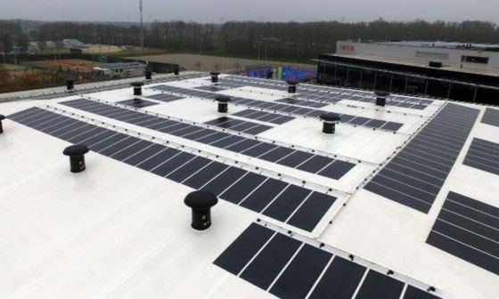 BIPV 플렉서블 PV 패널 200W 480W 580W 태양 건물 PV 모듈 총 무게 9.100kg