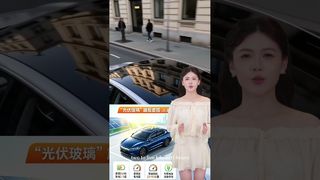 BYD가 장착된 태양광 자동차 지붕. X-SOLAR는 신에너지 전기 자동차의 범위를 확장하는 데 도움이 됩니다.